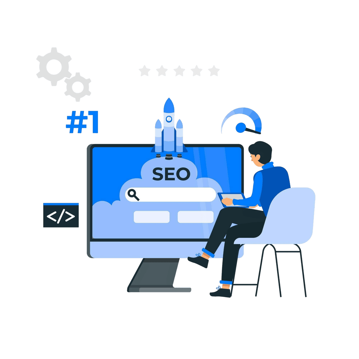 SEO Growth Chart showing increasing traffic and rankings