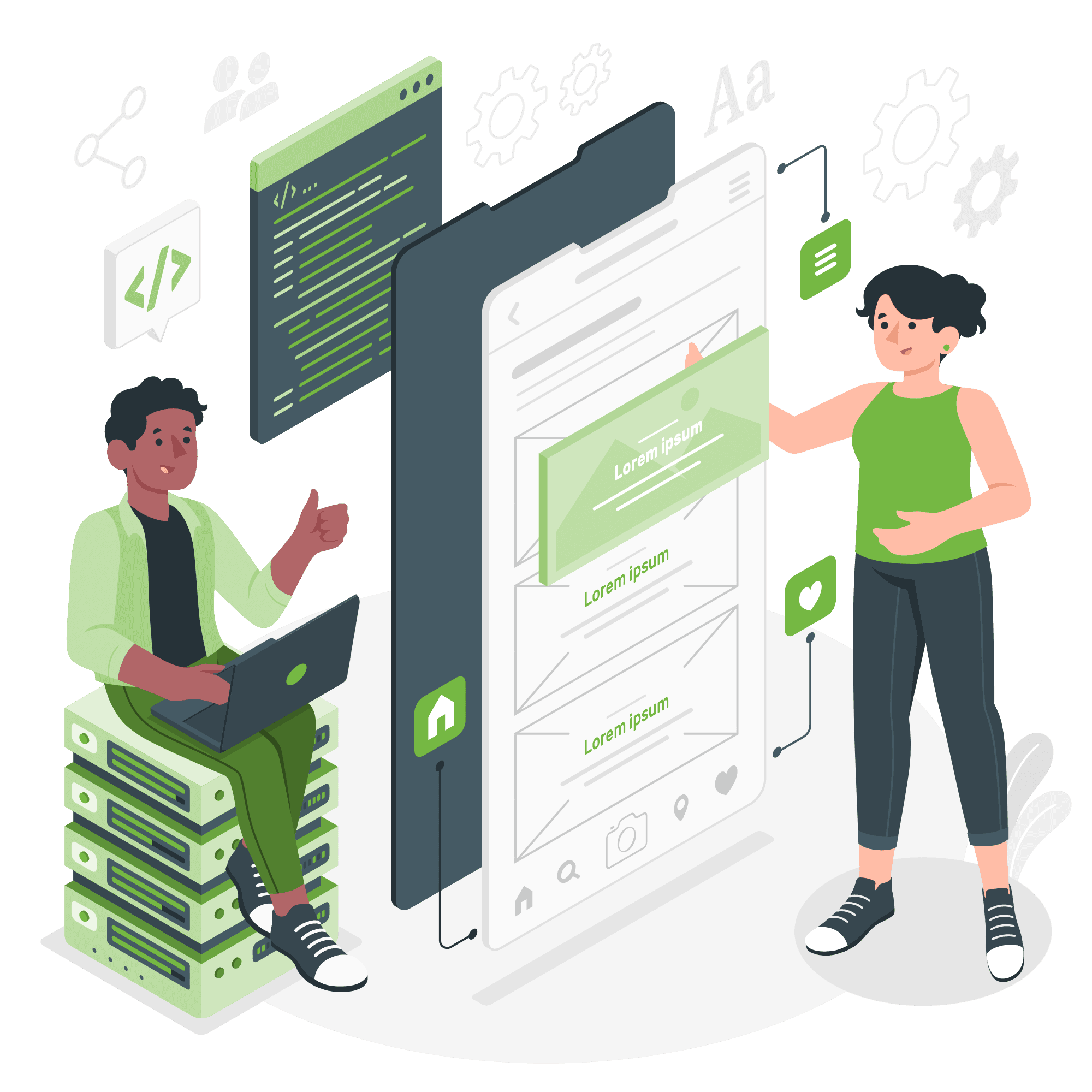 Mobile App Development service illustration