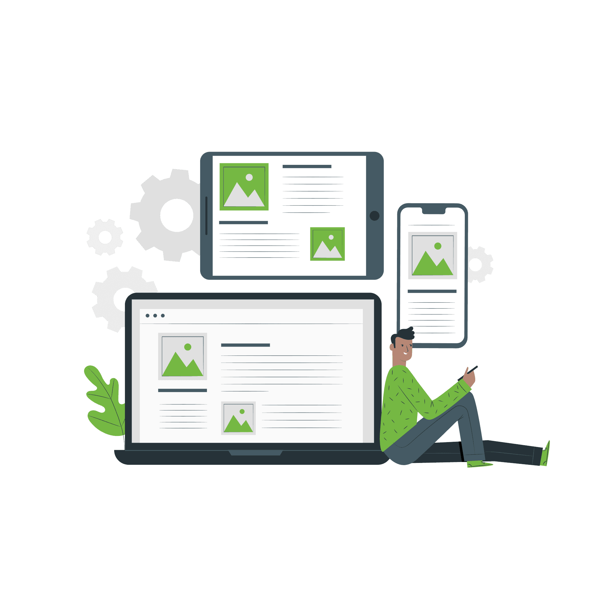 Web Development service illustration