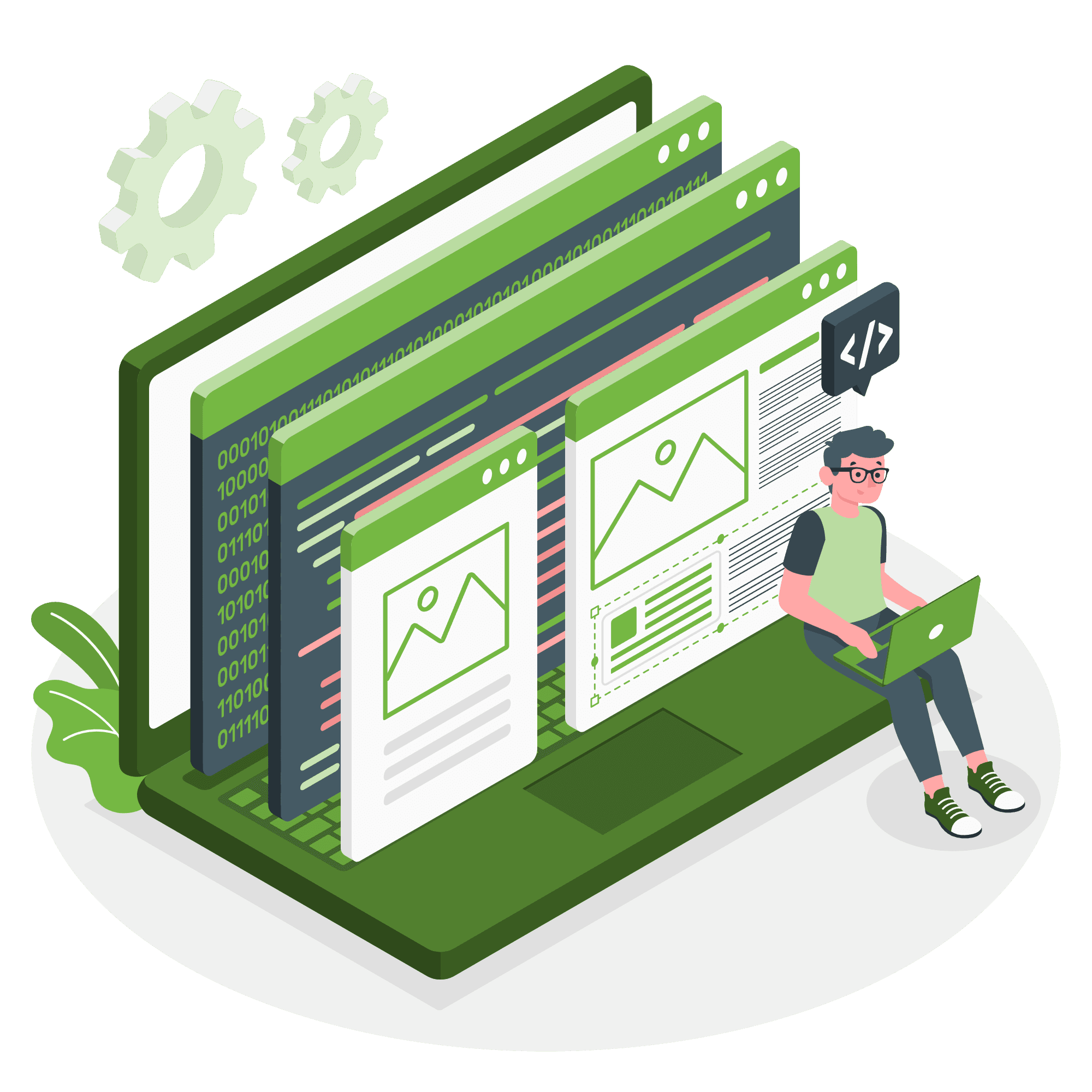 Software Development service illustration