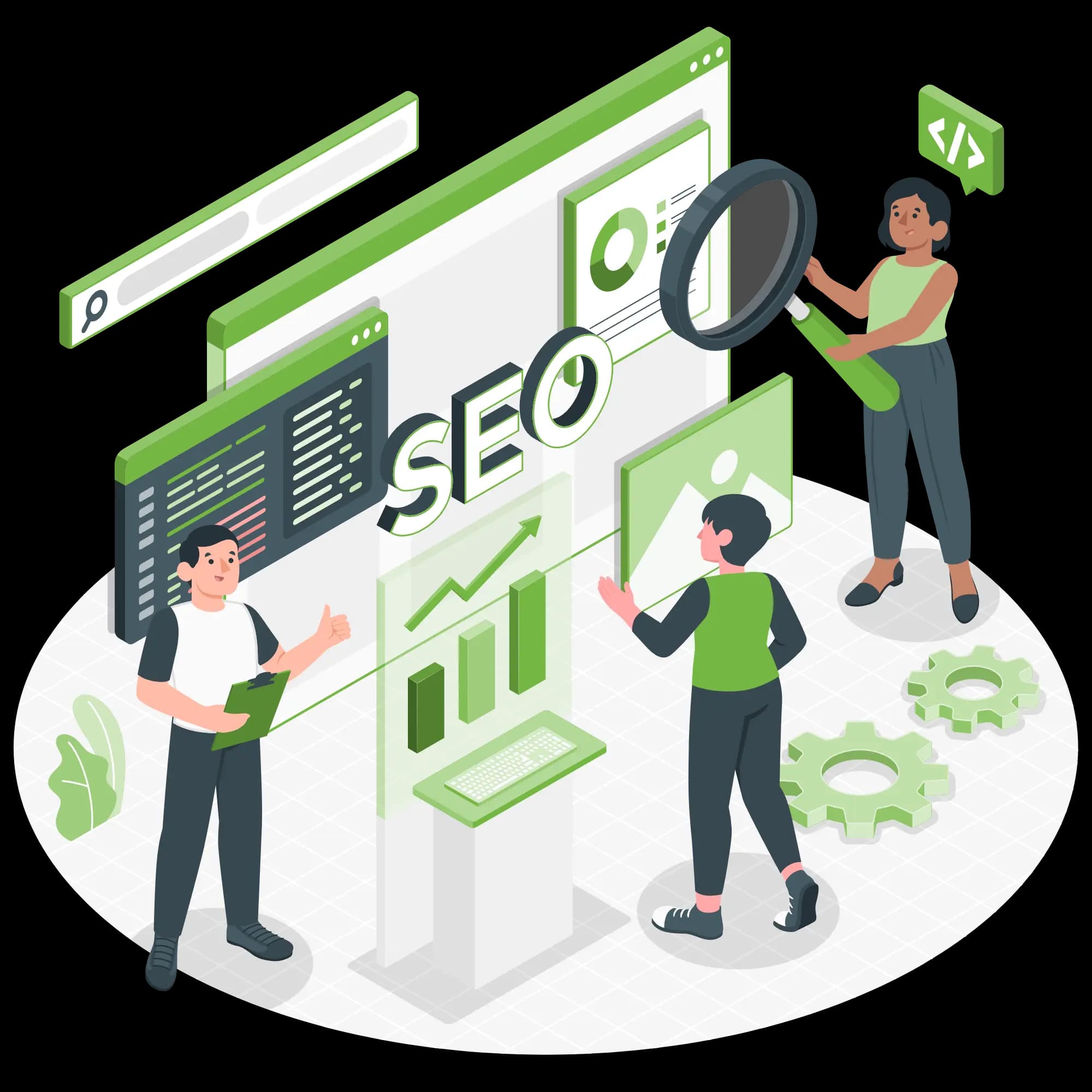 SEO service illustration SEO service illustration